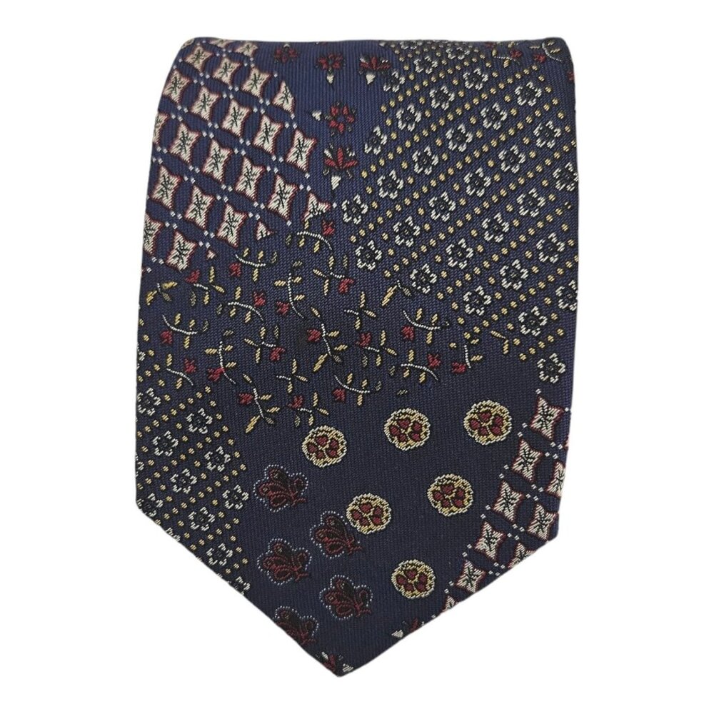 ETRO Blue Paisley Floral Silk Tie ITALY 57"/ 3.7" EC